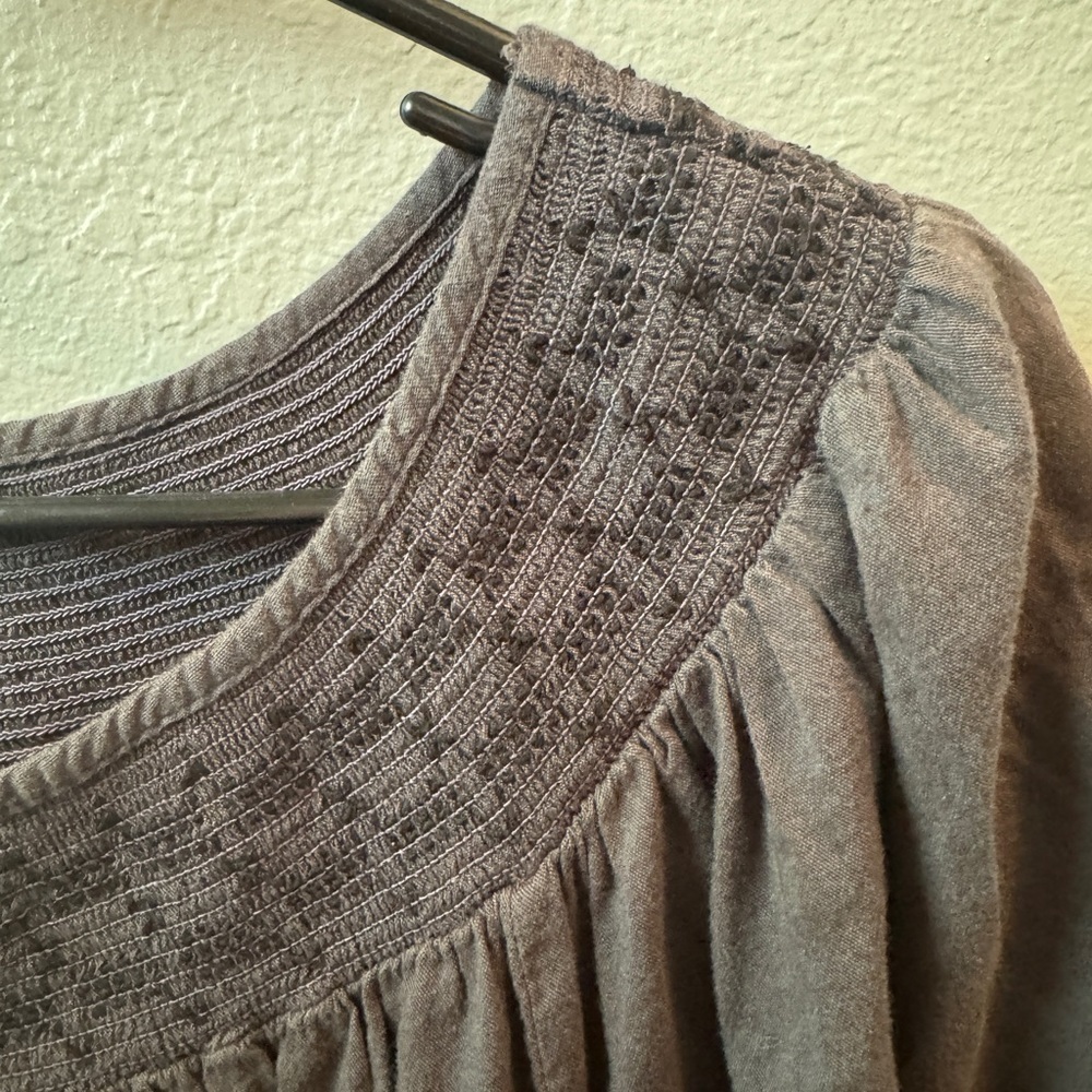 Old Navy Puff Sleeve Embroidered Mini Swing Dress - Picture 5 of 8